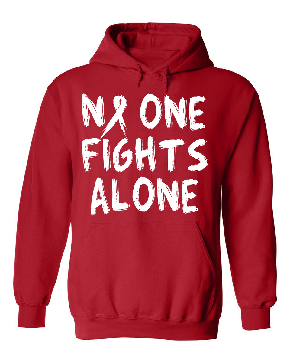 no one fights alone sweatshirt