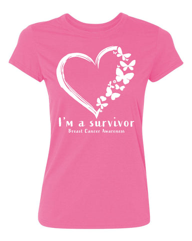 Kropsis I am a Survivor I Breast Cancer Awareness Women's T-Shirt