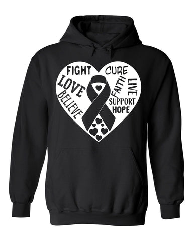 Fight Love Believe Cure Faith Live Breast Cancer Awareness Hoodie